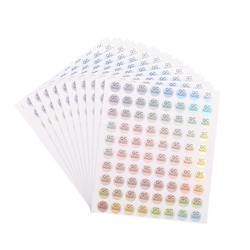 QUARKZMAN QC-Bestanden Aufkleber Runde Form Klebeetiketten 10 x 10mm für Qualitätskontrolle Lagerbestand Packung mit 20, Laserfarbe QUARKZMAN QC-Bestanden Aufkleber Runde Form Klebeetiketten 10 x 10mm für Qualitätskontrolle Lagerbestand Packung mit 20, Laserfarbe von QUARKZMAN