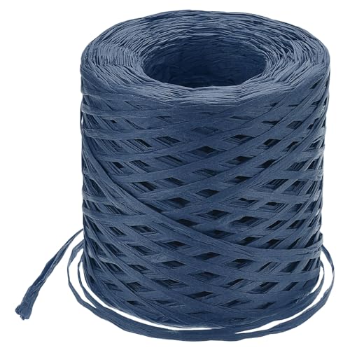 QUARKZMAN Raffia-Papierbastband, 1/4 Zoll, 218 Yards Raffia-Schnur Verpackungspapierbast für Geschenke DIY-Basteln, Marineblau QUARKZMAN Raffia-Papierbastband, 1/4 Zoll, 218 Yards Raffia-Schnur Verpackungspapierbast für Geschenke DIY-Basteln, Marineblau von QUARKZMAN