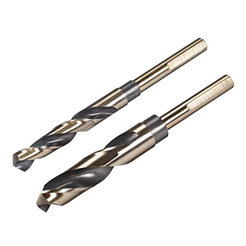 QUARKZMAN Reduziertes Schaftbohrer-Set, 13mm 18mm Titan-Nitrid-beschichteter Hochgeschwindigkeitsstahl 4341 Tri-Flach-Schaft Bohrwerkzeug für Edelstahllegierung Kupfer, 2 Stück QUARKZMAN Reduziertes Schaftbohrer-Set, 13mm 18mm Titan-Nitrid-beschichteter Hochgeschwindigkeitsstahl 4341 Tri-Flach-Schaft Bohrwerkzeug für Edelstahllegierung Kupfer, 2 Stück von QUARKZMAN