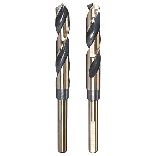 QUARKZMAN Reduziertes Schaftbohrer-Set, 14mm 14.5mm Titan-Nitrid-beschichteter Hochgeschwindigkeitsstahl 4341 Tri-Flach-Schaft-Bohrwerkzeug für Edelstahllegierung Kupfer, 2 Stück QUARKZMAN Reduziertes Schaftbohrer-Set, 14mm 14.5mm Titan-Nitrid-beschichteter Hochgeschwindigkeitsstahl 4341 Tri-Flach-Schaft-Bohrwerkzeug für Edelstahllegierung Kupfer, 2 Stück von QUARKZMAN