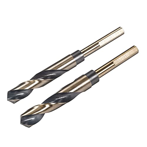 QUARKZMAN Reduziertes Schaftbohrer-Set, 15,5 mm 16,5 mm Titan-Nitrid-beschichteter Hochgeschwindigkeitsstahl 4341 Tri-Flach-Schaft-Bohrwerkzeug für Edelstahllegierung Kupfer, 2 Stück QUARKZMAN Reduziertes Schaftbohrer-Set, 15,5 mm 16,5 mm Titan-Nitrid-beschichteter Hochgeschwindigkeitsstahl 4341 Tri-Flach-Schaft-Bohrwerkzeug für Edelstahllegierung Kupfer, 2 Stück von QUARKZMAN