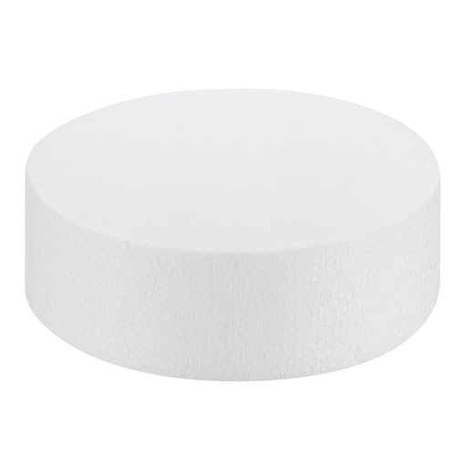 QUARKZMAN Runder Schaumstoff-Kuchendummy 6 Zoll x 2 Zoll Kreis-Dummy-Kuchenset für Hochzeitstorten, Geburtstagstorten, Bastelarbeiten und Schaufensterdekorationen 1 Packung QUARKZMAN Runder Schaumstoff-Kuchendummy 6 Zoll x 2 Zoll Kreis-Dummy-Kuchenset für Hochzeitstorten, Geburtstagstorten, Bastelarbeiten und Schaufensterdekorationen 1 Packung von QUARKZMAN