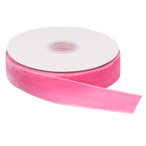 QUARKZMAN Samtband 1 Zoll x 25 Yard Einseitige Rolle Seidig für DIY Basteln Geschenkverpackung Schleifen Dekoration Rosa QUARKZMAN Samtband 1 Zoll x 25 Yard Einseitige Rolle Seidig für DIY Basteln Geschenkverpackung Schleifen Dekoration Rosa von QUARKZMAN