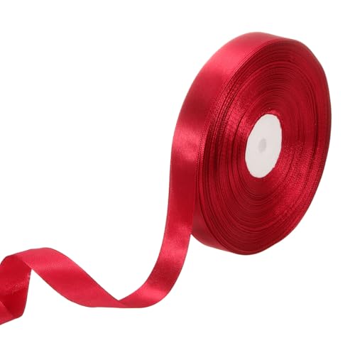 QUARKZMAN Satin Band 3/4" x 100 Yards Wein Rot Einseitig Polyester Satin Band für Geschenk Verpackung Basteln Hochzeit Party Dekorationen Schleifen Machen QUARKZMAN Satin Band 3/4" x 100 Yards Wein Rot Einseitig Polyester Satin Band für Geschenk Verpackung Basteln Hochzeit Party Dekorationen Schleifen Machen von QUARKZMAN