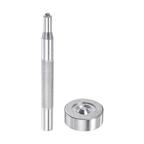 QUARKZMAN Schnappverschluss-Setzwerkzeug Metall 80mm Locher und Basis Set Schnappverschluss Einrichter für Leder Handwerk Presse Bolzen Einbau Niete Knopf QUARKZMAN Schnappverschluss-Setzwerkzeug Metall 80mm Locher und Basis Set Schnappverschluss Einrichter für Leder Handwerk Presse Bolzen Einbau Niete Knopf von QUARKZMAN