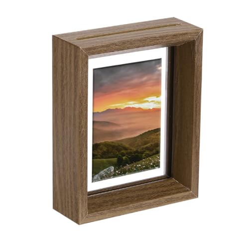 QUARKZMAN Schwebender Rahmen 5 x 4 Zoll Natürliche Holz Bilderrahmen Für Gepresste Blumen Stehend Wandhängend Bildersammlung Walnuss QUARKZMAN Schwebender Rahmen 5 x 4 Zoll Natürliche Holz Bilderrahmen Für Gepresste Blumen Stehend Wandhängend Bildersammlung Walnuss von QUARKZMAN