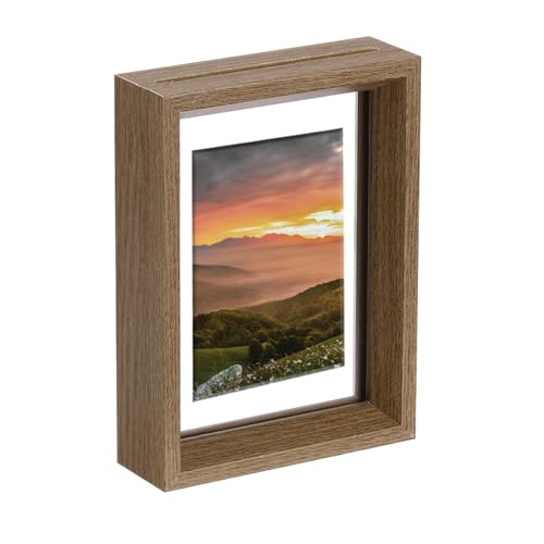QUARKZMAN Schwebender Rahmen 6 x 4 Zoll Natürliche Holz Bilderrahmen Für Gepresste Blumen Stehend Wandhängend Bildersammlung Walnuss QUARKZMAN Schwebender Rahmen 6 x 4 Zoll Natürliche Holz Bilderrahmen Für Gepresste Blumen Stehend Wandhängend Bildersammlung Walnuss von QUARKZMAN