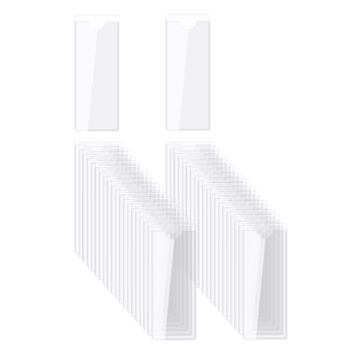 QUARKZMAN Selbstklebende Karten Taschen 0.7"x3.7" Klare Selbstklebende Taschen Etiketten Halter Plastik Karten Hüllen mit Oberseite Offen für Bibliotheks Behälter Beladung 50Stk QUARKZMAN Selbstklebende Karten Taschen 0.7"x3.7" Klare Selbstklebende Taschen Etiketten Halter Plastik Karten Hüllen mit Oberseite Offen für Bibliotheks Behälter Beladung 50Stk von QUARKZMAN