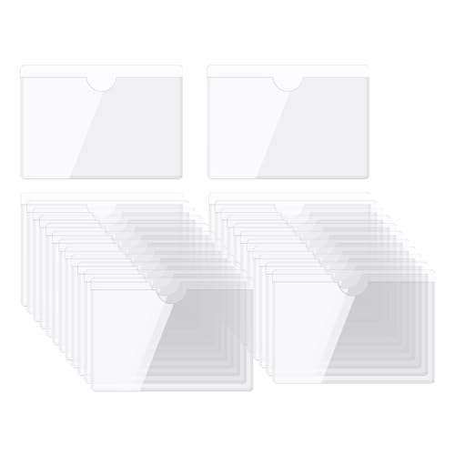 QUARKZMAN Selbstklebende Karten Taschen 1.1"x0.9" Klare Selbstklebende Taschen Etiketten Halter Plastik Karten Hüllen mit Oberseite Offen für Bibliotheks Behälter Beladung 25Stk QUARKZMAN Selbstklebende Karten Taschen 1.1"x0.9" Klare Selbstklebende Taschen Etiketten Halter Plastik Karten Hüllen mit Oberseite Offen für Bibliotheks Behälter Beladung 25Stk von QUARKZMAN