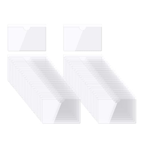 QUARKZMAN Selbstklebende Karten Taschen 1.1"x0.9" Klare Selbstklebende Taschen Etiketten Halter Plastik Karten Hüllen mit Oberseite Offen für Bibliotheks Behälter Beladung 50Stk QUARKZMAN Selbstklebende Karten Taschen 1.1"x0.9" Klare Selbstklebende Taschen Etiketten Halter Plastik Karten Hüllen mit Oberseite Offen für Bibliotheks Behälter Beladung 50Stk von QUARKZMAN