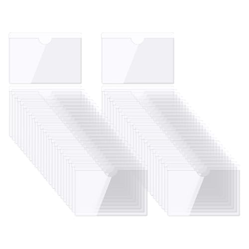 QUARKZMAN Selbstklebende Karten Taschen 11.8"x8.5" Klare Selbstklebende Taschen Etiketten Halter Plastik Karten Hüllen mit Oberseite Offen für Bibliotheks Behälter Beladung 50Stk QUARKZMAN Selbstklebende Karten Taschen 11.8"x8.5" Klare Selbstklebende Taschen Etiketten Halter Plastik Karten Hüllen mit Oberseite Offen für Bibliotheks Behälter Beladung 50Stk von QUARKZMAN