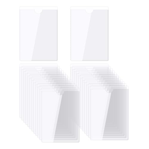 QUARKZMAN Selbstklebende Karten Taschen 2.3"x3.7" Klare Selbstklebende Taschen Etiketten Halter Plastik Karten Hüllen mit Oberseite Offen für Bibliotheks Behälter Beladung 25Stk QUARKZMAN Selbstklebende Karten Taschen 2.3"x3.7" Klare Selbstklebende Taschen Etiketten Halter Plastik Karten Hüllen mit Oberseite Offen für Bibliotheks Behälter Beladung 25Stk von QUARKZMAN