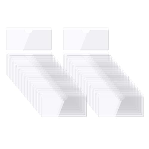 QUARKZMAN Selbstklebende Karten Taschen 2.7"x1.5" Klare Selbstklebende Taschen Etiketten Halter Plastik Karten Hüllen mit Oberseite Offen für Bibliotheks Behälter Beladung 50Stk QUARKZMAN Selbstklebende Karten Taschen 2.7"x1.5" Klare Selbstklebende Taschen Etiketten Halter Plastik Karten Hüllen mit Oberseite Offen für Bibliotheks Behälter Beladung 50Stk von QUARKZMAN