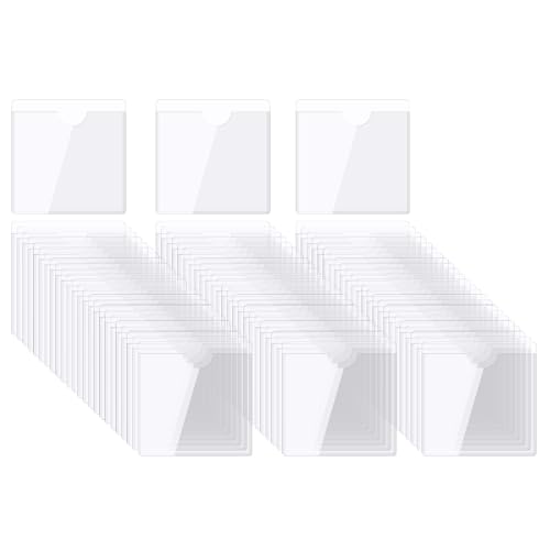 QUARKZMAN Selbstklebende Karten Taschen 2.9"x2.7" Klare Selbstklebende Taschen Etiketten Halter Plastik Karten Hüllen mit Oberseite Offen für Bibliotheks Behälter Beladung 100Stk QUARKZMAN Selbstklebende Karten Taschen 2.9"x2.7" Klare Selbstklebende Taschen Etiketten Halter Plastik Karten Hüllen mit Oberseite Offen für Bibliotheks Behälter Beladung 100Stk von QUARKZMAN