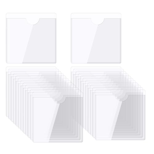 QUARKZMAN Selbstklebende Karten Taschen 2.9"x2.7" Klare Selbstklebende Taschen Etiketten Halter Plastik Karten Hüllen mit Oberseite Offen für Bibliotheks Behälter Beladung 25Stk QUARKZMAN Selbstklebende Karten Taschen 2.9"x2.7" Klare Selbstklebende Taschen Etiketten Halter Plastik Karten Hüllen mit Oberseite Offen für Bibliotheks Behälter Beladung 25Stk von QUARKZMAN