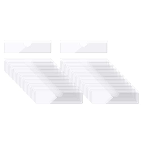 QUARKZMAN Selbstklebende Karten Taschen 3.1"x0.7" Klare Selbstklebende Taschen Etiketten Halter Plastik Karten Hüllen mit Oberseite Offen für Bibliotheks Behälter Beladung 50Stk QUARKZMAN Selbstklebende Karten Taschen 3.1"x0.7" Klare Selbstklebende Taschen Etiketten Halter Plastik Karten Hüllen mit Oberseite Offen für Bibliotheks Behälter Beladung 50Stk von QUARKZMAN