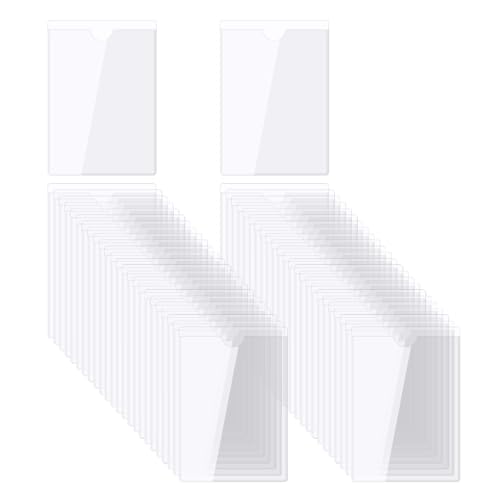 QUARKZMAN Selbstklebende Karten Taschen 3.1"x2.1" Klare Selbstklebende Taschen Etiketten Halter Plastik Karten Hüllen mit Oberseite Offen für Bibliotheks Behälter Beladung 50Stk QUARKZMAN Selbstklebende Karten Taschen 3.1"x2.1" Klare Selbstklebende Taschen Etiketten Halter Plastik Karten Hüllen mit Oberseite Offen für Bibliotheks Behälter Beladung 50Stk von QUARKZMAN