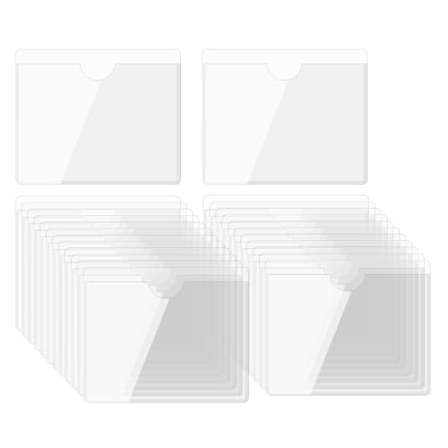 QUARKZMAN Selbstklebende Karten Taschen 3.1"x2.7" Klare Selbstklebende Taschen Etiketten Halter Plastik Karten Hüllen mit Oberseite Offen für Bibliotheks Behälter Beladung 25Stk QUARKZMAN Selbstklebende Karten Taschen 3.1"x2.7" Klare Selbstklebende Taschen Etiketten Halter Plastik Karten Hüllen mit Oberseite Offen für Bibliotheks Behälter Beladung 25Stk von QUARKZMAN