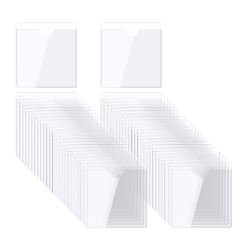 QUARKZMAN Selbstklebende Karten Taschen 3.3"x2.9" Klare Selbstklebende Taschen Etiketten Halter Plastik Karten Hüllen mit Oberseite Offen für Bibliotheks Behälter Beladung 50Stk QUARKZMAN Selbstklebende Karten Taschen 3.3"x2.9" Klare Selbstklebende Taschen Etiketten Halter Plastik Karten Hüllen mit Oberseite Offen für Bibliotheks Behälter Beladung 50Stk von QUARKZMAN