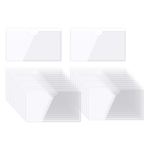 QUARKZMAN Selbstklebende Karten Taschen 3.5"x2.1" Klare Selbstklebende Taschen Etiketten Halter Plastik Karten Hüllen mit Oberseite Offen für Bibliotheks Behälter Beladung 25Stk QUARKZMAN Selbstklebende Karten Taschen 3.5"x2.1" Klare Selbstklebende Taschen Etiketten Halter Plastik Karten Hüllen mit Oberseite Offen für Bibliotheks Behälter Beladung 25Stk von QUARKZMAN