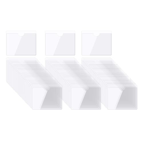 QUARKZMAN Selbstklebende Karten Taschen 3.5"x2.9" Klare Selbstklebende Taschen Etiketten Halter Plastik Karten Hüllen mit Oberseite Offen für Bibliotheks Behälter Beladung 100Stk QUARKZMAN Selbstklebende Karten Taschen 3.5"x2.9" Klare Selbstklebende Taschen Etiketten Halter Plastik Karten Hüllen mit Oberseite Offen für Bibliotheks Behälter Beladung 100Stk von QUARKZMAN