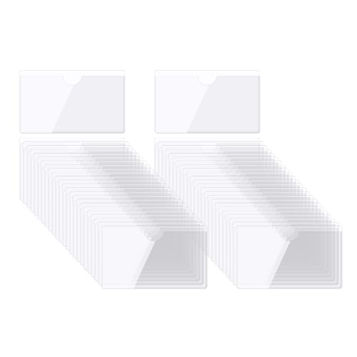 QUARKZMAN Selbstklebende Karten Taschen 3.7"x2.1" Klare Selbstklebende Taschen Etiketten Halter Plastik Karten Hüllen mit Oberseite Offen für Bibliotheks Behälter Beladung 50Stk QUARKZMAN Selbstklebende Karten Taschen 3.7"x2.1" Klare Selbstklebende Taschen Etiketten Halter Plastik Karten Hüllen mit Oberseite Offen für Bibliotheks Behälter Beladung 50Stk von QUARKZMAN
