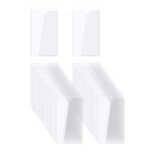 QUARKZMAN Selbstklebende Karten Taschen 3.9"x2" Klare Selbstklebende Taschen Etiketten Halter Plastik Karten Hüllen mit Oberseite Offen für Bibliotheks Behälter Beladung 100Stk QUARKZMAN Selbstklebende Karten Taschen 3.9"x2" Klare Selbstklebende Taschen Etiketten Halter Plastik Karten Hüllen mit Oberseite Offen für Bibliotheks Behälter Beladung 100Stk von QUARKZMAN
