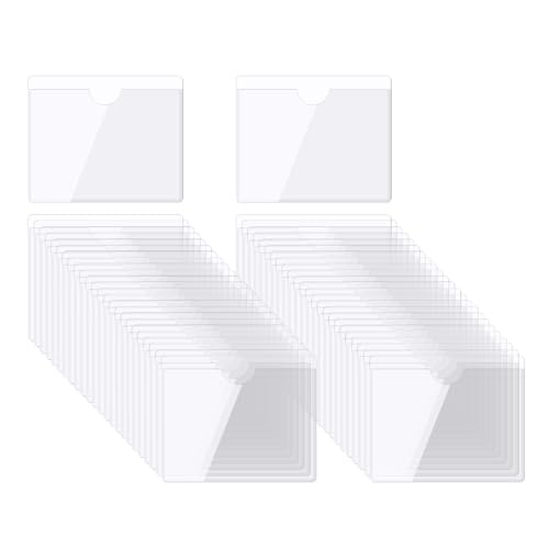 QUARKZMAN Selbstklebende Karten Taschen 4.3"x3.5" Klare Selbstklebende Taschen Etiketten Halter Plastik Karten Hüllen mit Oberseite Offen für Bibliotheks Behälter Beladung 50Stk QUARKZMAN Selbstklebende Karten Taschen 4.3"x3.5" Klare Selbstklebende Taschen Etiketten Halter Plastik Karten Hüllen mit Oberseite Offen für Bibliotheks Behälter Beladung 50Stk von QUARKZMAN