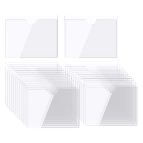 QUARKZMAN Selbstklebende Karten Taschen 4.7"x4.1" Klare Selbstklebende Taschen Etiketten Halter Plastik Karten Hüllen mit Oberseite Offen für Bibliotheks Behälter Beladung 25Stk QUARKZMAN Selbstklebende Karten Taschen 4.7"x4.1" Klare Selbstklebende Taschen Etiketten Halter Plastik Karten Hüllen mit Oberseite Offen für Bibliotheks Behälter Beladung 25Stk von QUARKZMAN
