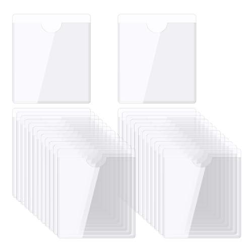 QUARKZMAN Selbstklebende Karten Taschen 4.7"x5.6" Klare Selbstklebende Taschen Etiketten Halter Plastik Karten Hüllen mit Oberseite Offen für Bibliotheks Behälter Beladung 25Stk QUARKZMAN Selbstklebende Karten Taschen 4.7"x5.6" Klare Selbstklebende Taschen Etiketten Halter Plastik Karten Hüllen mit Oberseite Offen für Bibliotheks Behälter Beladung 25Stk von QUARKZMAN