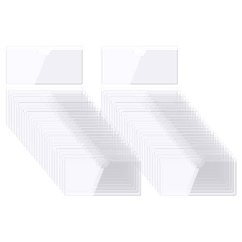QUARKZMAN Selbstklebende Karten Taschen 5.9"x2.9" Klare Selbstklebende Taschen Etiketten Halter Plastik Karten Hüllen mit Oberseite Offen für Bibliotheks Behälter Beladung 50Stk QUARKZMAN Selbstklebende Karten Taschen 5.9"x2.9" Klare Selbstklebende Taschen Etiketten Halter Plastik Karten Hüllen mit Oberseite Offen für Bibliotheks Behälter Beladung 50Stk von QUARKZMAN