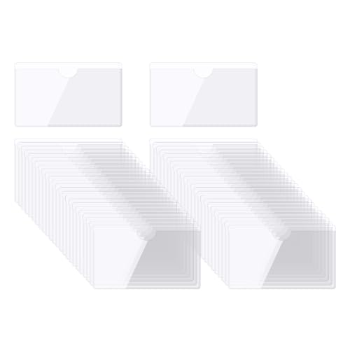 QUARKZMAN Selbstklebende Karten Taschen 6.6"x3.7" Klare Selbstklebende Taschen Etiketten Halter Plastik Karten Hüllen mit Oberseite Offen für Bibliotheks Behälter Beladung 50Stk QUARKZMAN Selbstklebende Karten Taschen 6.6"x3.7" Klare Selbstklebende Taschen Etiketten Halter Plastik Karten Hüllen mit Oberseite Offen für Bibliotheks Behälter Beladung 50Stk von QUARKZMAN