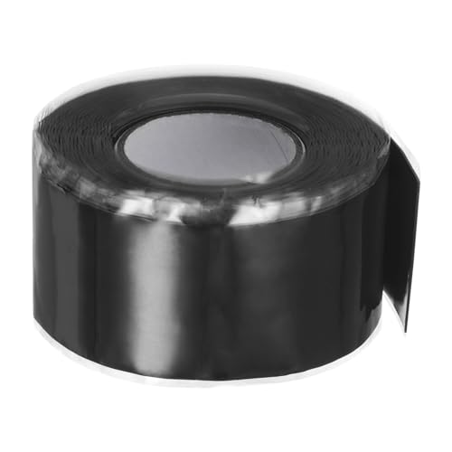 QUARKZMAN Selbstverschweißendes Silikonband 1" x 10ft x 0,02" Wasserdichte Abdichtung Klebeband für Wasserrohrschlauch Leck Silikongriff Reparaturdichtung, Schwarz QUARKZMAN Selbstverschweißendes Silikonband 1" x 10ft x 0,02" Wasserdichte Abdichtung Klebeband für Wasserrohrschlauch Leck Silikongriff Reparaturdichtung, Schwarz von QUARKZMAN