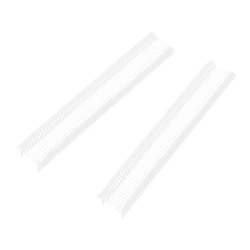 QUARKZMAN 1500 Stück Etikettierpistole Heftfäden Sicherheitsfäden, 12mm Kunststoff Tagging Fasteners mit Faden Heftfäden für Bekleidungspreis-Etikettierung Barbs, Transparent von QUARKZMAN