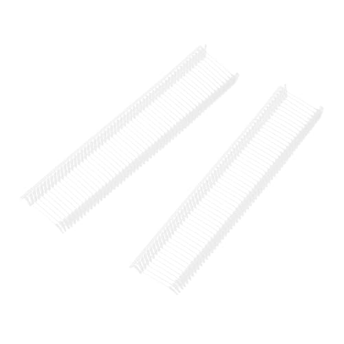 QUARKZMAN Sicherheitsfäden für Etiketten, Kunststoff Tagging Fasteners Hängeetiketten mit Faden Heftfäden für Bekleidungspreis Etikettierung Barbs 15mm/0.59 Zoll, 1500 Stück Weiß von QUARKZMAN