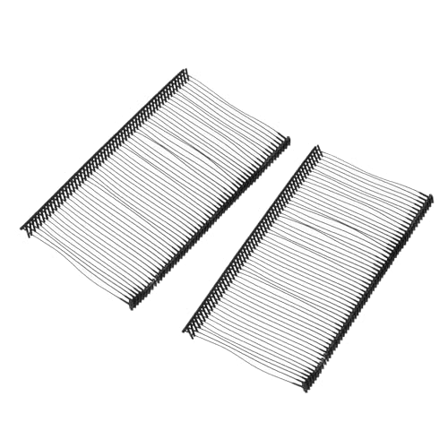 QUARKZMAN 1500 Stück Etikettierpistole Heftfäden Sicherheitsfäden, 65mm Kunststoff Tagging Fasteners mit Faden Heftfäden für Bekleidungspreis-Etikettierung Barbs, Schwarz von QUARKZMAN