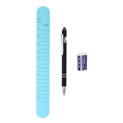 QUARKZMAN Silikon Memo Armband 9,37" x 1,1" 20cm 8 Zoll beschreibbare tragbare Klatscharmbänder mit Kugelschreiber und Radiergummi für den täglichen Gebrauch, Blau QUARKZMAN Silikon Memo Armband 9,37" x 1,1" 20cm 8 Zoll beschreibbare tragbare Klatscharmbänder mit Kugelschreiber und Radiergummi für den täglichen Gebrauch, Blau von QUARKZMAN
