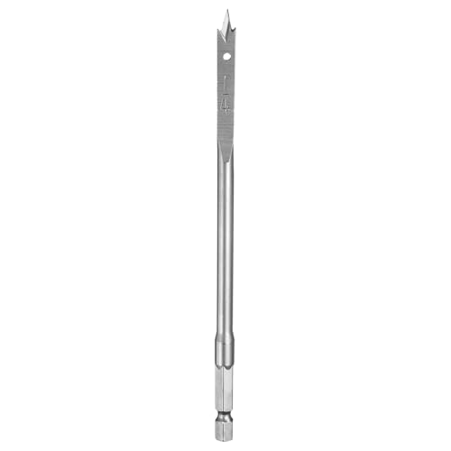 QUARKZMAN Spade-Bohrer-Bit 1/4" Paddel-Flachbohrer Holz Lochschneider mit Schnellwechsel 1/4 Zoll Sechskantschaft für Holzbearbeitung Fibreglass, Silberton QUARKZMAN Spade-Bohrer-Bit 1/4" Paddel-Flachbohrer Holz Lochschneider mit Schnellwechsel 1/4 Zoll Sechskantschaft für Holzbearbeitung Fibreglass, Silberton von QUARKZMAN