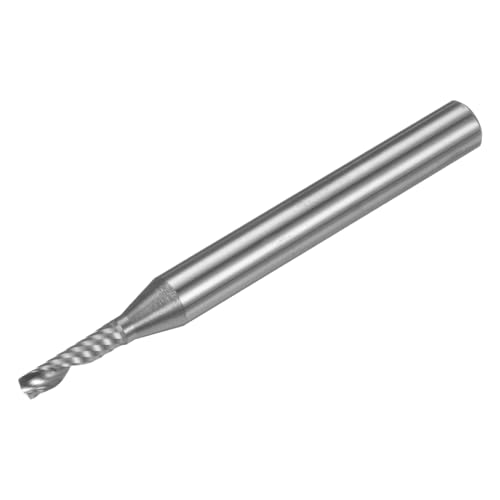 QUARKZMAN Spiral CNC-Fräser-Bit 1/8" Durchmesser 1/4" Schaft Aufwärts-Schnitt 1 Flöte Vollhartmetall-Fräser-Fräserbits mit 1/2" Schnittlänge für Holz, Kunststoff, weiches Metall, Aluminium QUARKZMAN Spiral CNC-Fräser-Bit 1/8" Durchmesser 1/4" Schaft Aufwärts-Schnitt 1 Flöte Vollhartmetall-Fräser-Fräserbits mit 1/2" Schnittlänge für Holz, Kunststoff, weiches Metall, Aluminium von QUARKZMAN