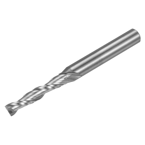 QUARKZMAN Spiral CNC-Fräser-Bit 3/16" Durchmesser 1/4" Schaft Aufwärts-Schnitt 2 Schneiden Vollhartmetall-Fräser-Fräser-Bits mit 1" Schnittlänge für Holz, Kunststoff von QUARKZMAN