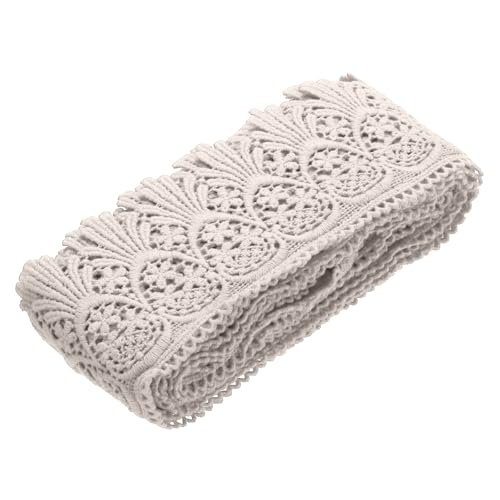 QUARKZMAN Spitzenborte aus Baumwolle im Vintage-Stil Häkelspitze 3 Zoll x 4,8 Yard Hellrosa Stretch-Spitzenband für DIY Scrapbooking QUARKZMAN Spitzenborte aus Baumwolle im Vintage-Stil Häkelspitze 3 Zoll x 4,8 Yard Hellrosa Stretch-Spitzenband für DIY Scrapbooking von QUARKZMAN