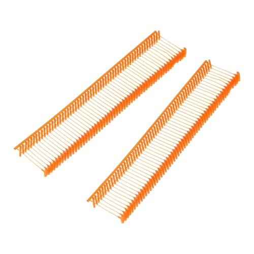 QUARKZMAN Standard Tagging Fasteners, Kunststoff Regular, Standard Label Preis Etikettierung Barbs für Bekleidungspreis Etikettierung Barbs 15mm/0.59 Zoll, Packung mit 2000 Orange von QUARKZMAN