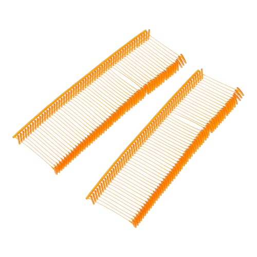 QUARKZMAN Standard Tagging Fasteners, Kunststoff Regular, Standard Label Preis Tagging Barbs für Bekleidungspreis-Etikettierung Barbs 25mm/1 Zoll, Packung mit 2000 Orange von QUARKZMAN