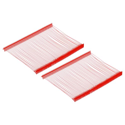 QUARKZMAN Standard Tagging Fasteners, Regular, Standard Label Etikettierwerkzeug Preis Etikettierung Barbs für Bekleidungspreis Etikettierung Barbs 75mm/3 Zoll, Packung mit 2500 Rot von QUARKZMAN