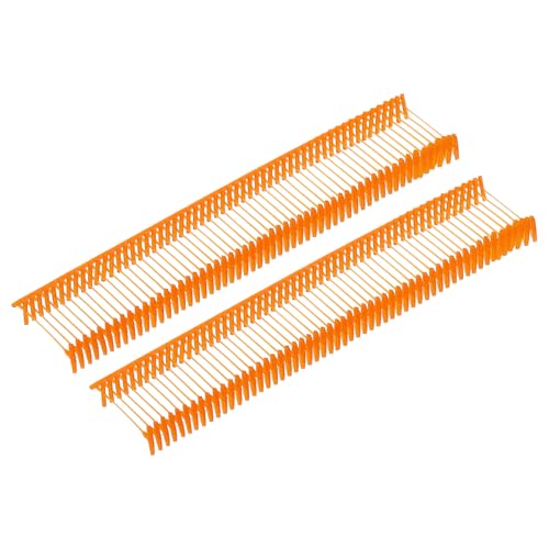 QUARKZMAN Standard Tagging Fasteners, Regular, Standard Label Etikettierwerkzeug Preis Tagging Barbs für Bekleidungspreis-Etikettierung Barbs 15mm/0.6 Zoll, Packung mit 2500 Orange Rot von QUARKZMAN