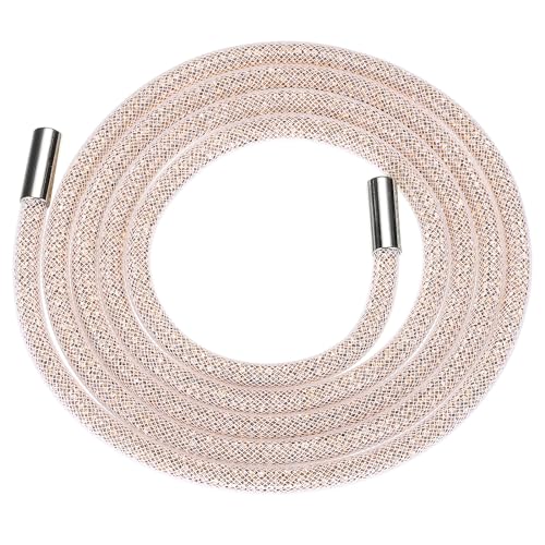 QUARKZMAN Strass Tube Seil 138cm Runder Diamant Tube String für DIY Kordelzug-Sweatpants-Gürtel Bekleidungszubehör weißes Netz Champagner QUARKZMAN Strass Tube Seil 138cm Runder Diamant Tube String für DIY Kordelzug-Sweatpants-Gürtel Bekleidungszubehör weißes Netz Champagner von QUARKZMAN