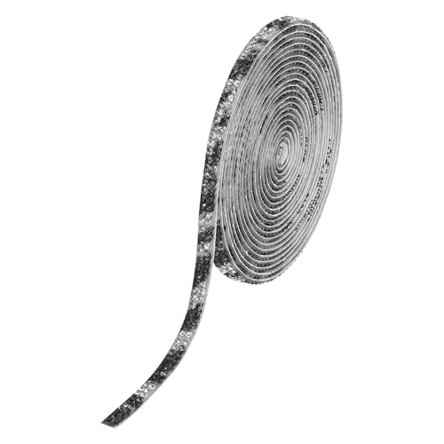 QUARKZMAN Strassband Selbstklebend Kristall Strassstreifen 3 Yard Bling Strassband Rolle 2 Reihen für DIY Basteln Hochzeit Kleidung Nägel Dekoration, Schwarz Silber QUARKZMAN Strassband Selbstklebend Kristall Strassstreifen 3 Yard Bling Strassband Rolle 2 Reihen für DIY Basteln Hochzeit Kleidung Nägel Dekoration, Schwarz Silber von QUARKZMAN
