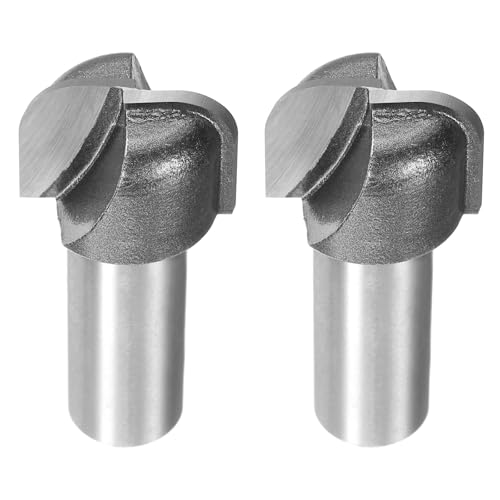 QUARKZMAN Stück Schüssel und Tablett Fräser 7/8" Schnitt Durchmesser 1/2" Schaft 1/4" Radius Hartmetall Bestückt Schnitz CNC Fräser für Holzbearbeitung Fräsen von QUARKZMAN