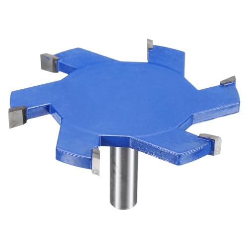 QUARKZMAN T-Nutfräser Nutfräser 1/2" Schaft 3-15/16" (100mm) x 5/16" (8mm) 6-Schneiden-Hartmetall-Nutfräser Rabbeting Fräser für Holz von QUARKZMAN