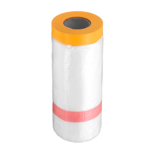 QUARKZMAN Vorbefestigte Abdeckfolie 43.3" x65.6ft Doppelseitiges Klebeband Und Abdeckplane Maler Plastik Abdeckfolie Mit Klebeband Plastikplane Für Autolackierung Abdeckung QUARKZMAN Vorbefestigte Abdeckfolie 43.3" x65.6ft Doppelseitiges Klebeband Und Abdeckplane Maler Plastik Abdeckfolie Mit Klebeband Plastikplane Für Autolackierung Abdeckung von QUARKZMAN